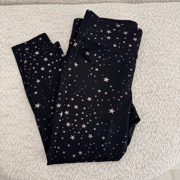 Torrid High Rise Black Star Patterned Pixie Pants - Picture 1 of 4